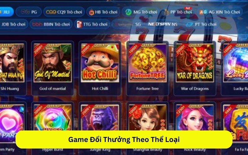 Game Đổi Thưởng Theo Thể Loại